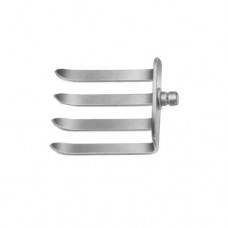 Caspar Lateral Blade Blade with 4 Prongs Stainless Steel, Blade Size 57 x 52 mm